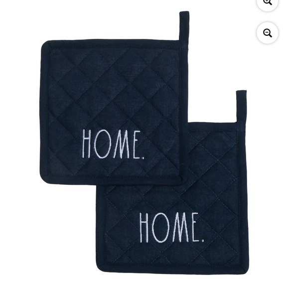 Sale (NWT) Rae Dunn 4 Piece Set Kitchen Potholders/Towel/Oven Mitts “HOME” HTF - Picture 2 of 6